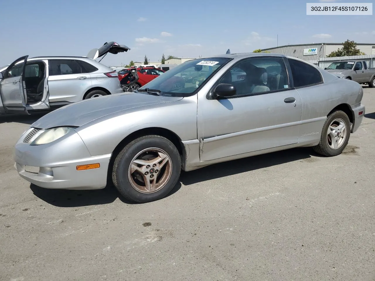 2005 Pontiac Sunfire VIN: 3G2JB12F45S107126 Lot: 72292514