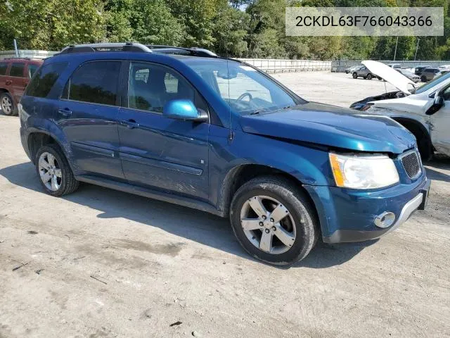 2CKDL63F766043366 2006 Pontiac Torrent