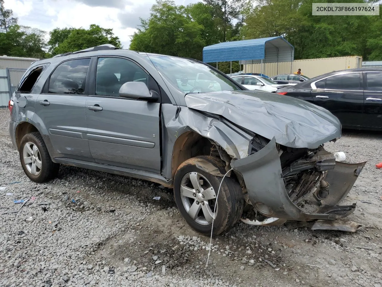 2006 Pontiac Torrent VIN: 2CKDL73F866197624 Lot: 50276804