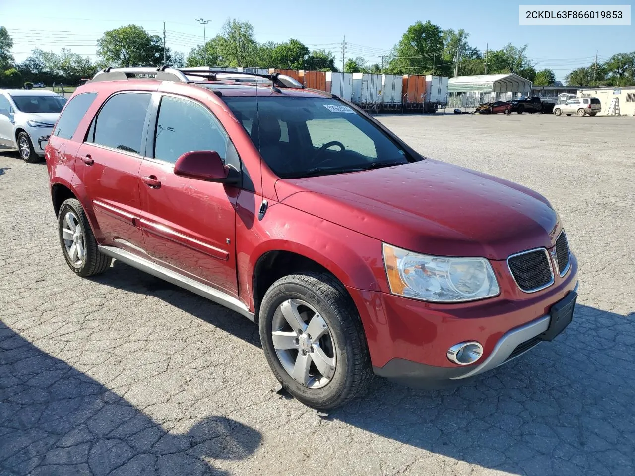 2006 Pontiac Torrent VIN: 2CKDL63F866019853 Lot: 52902964