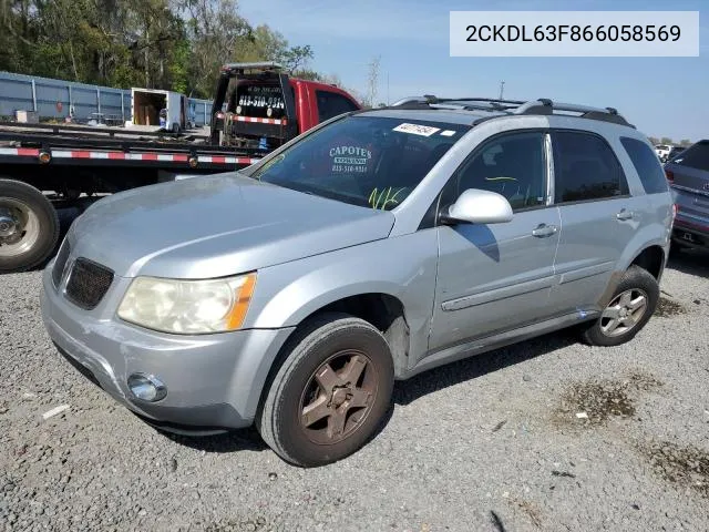 2006 Pontiac Torrent VIN: 2CKDL63F866058569 Lot: 55940564