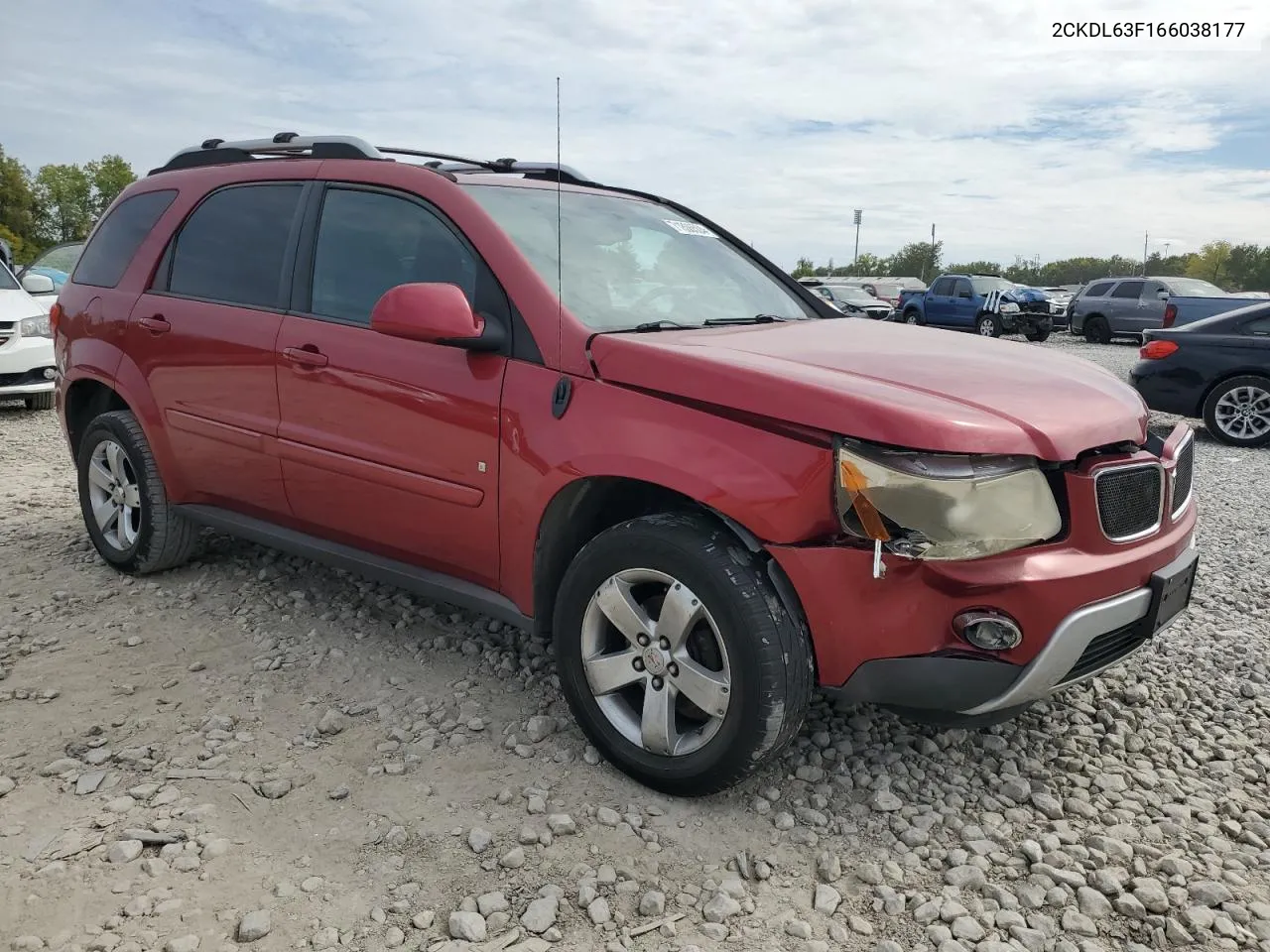 2006 Pontiac Torrent VIN: 2CKDL63F166038177 Lot: 71806504