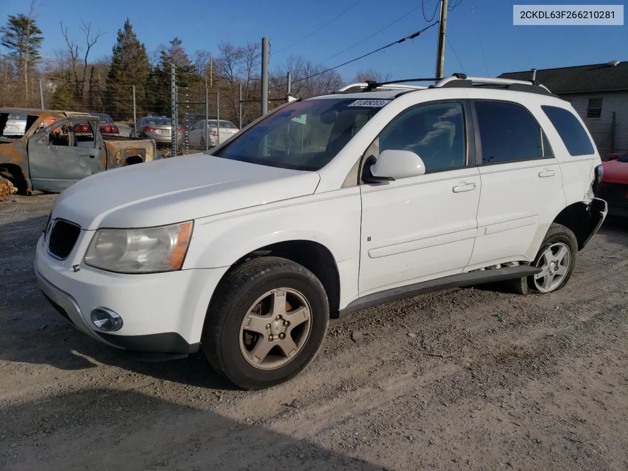 2CKDL63F266210281 2006 Pontiac Torrent