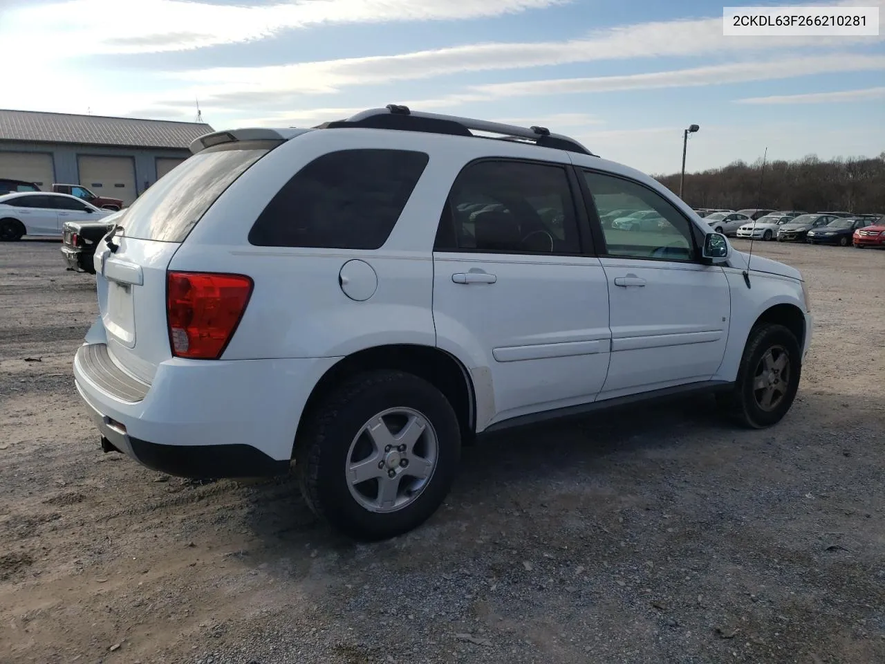 2006 Pontiac Torrent VIN: 2CKDL63F266210281 Lot: 81309203