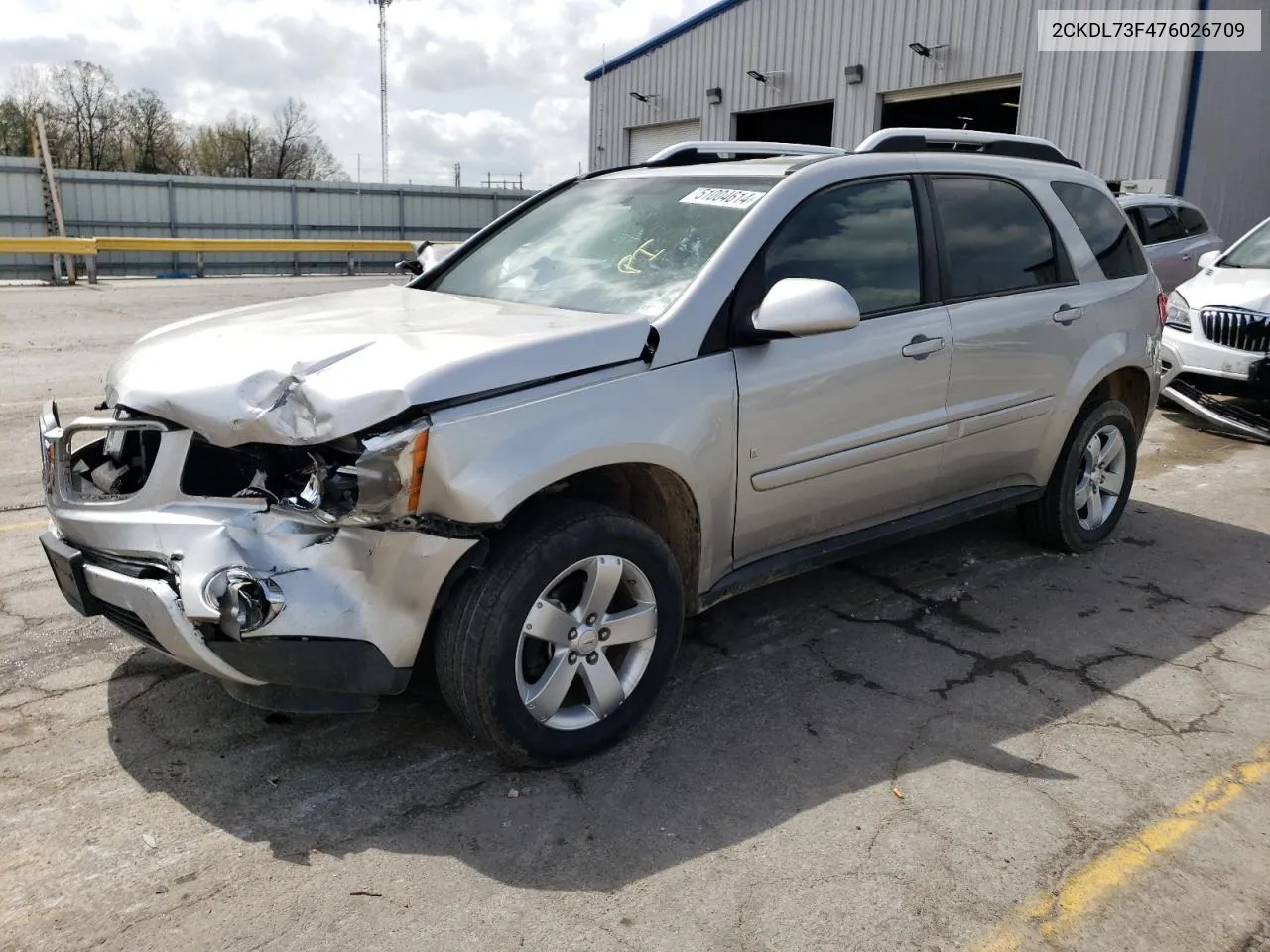 2007 Pontiac Torrent VIN: 2CKDL73F476026709 Lot: 51004614