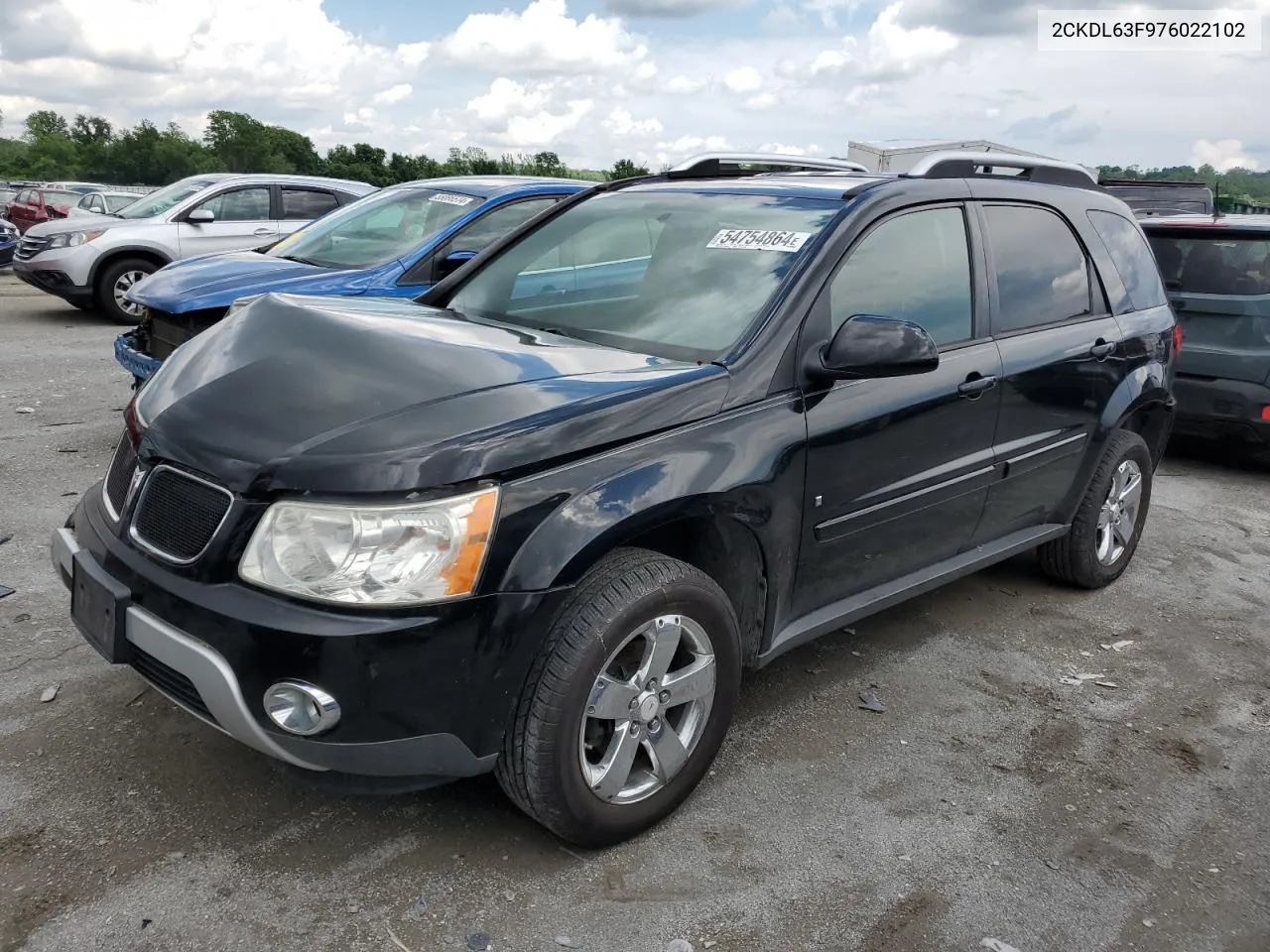 2007 Pontiac Torrent VIN: 2CKDL63F976022102 Lot: 54754864