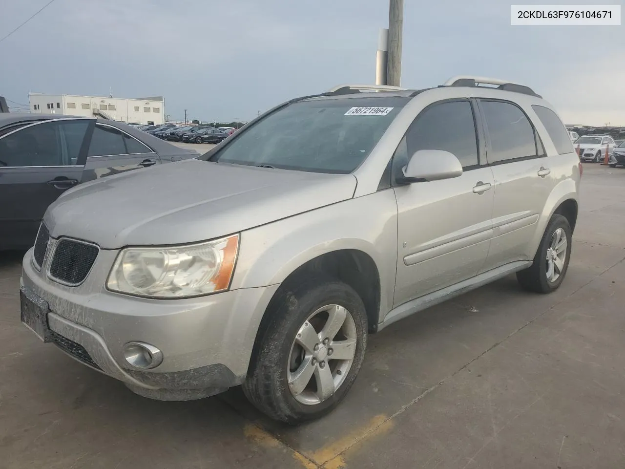 2007 Pontiac Torrent VIN: 2CKDL63F976104671 Lot: 56721964