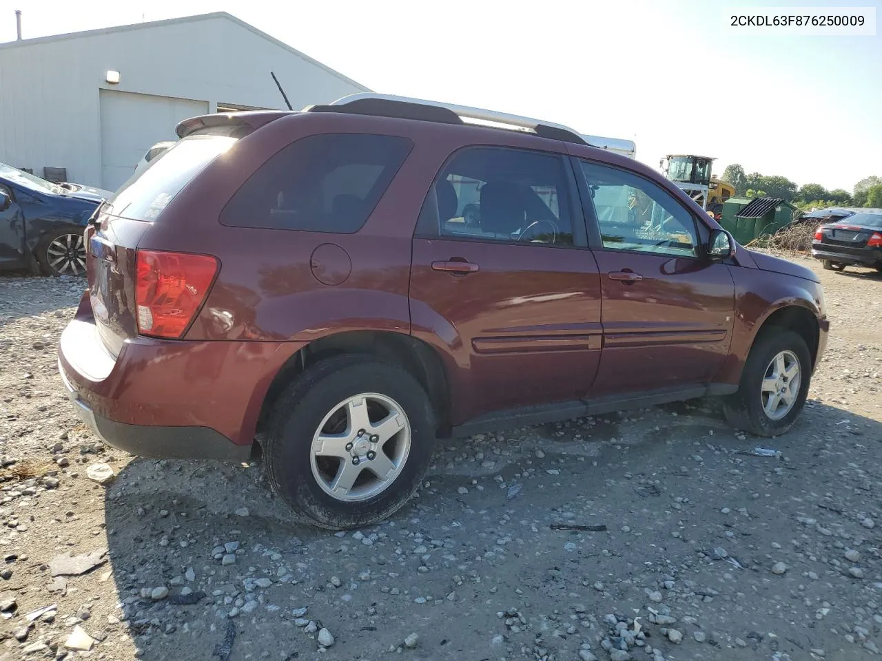 2007 Pontiac Torrent VIN: 2CKDL63F876250009 Lot: 58518694