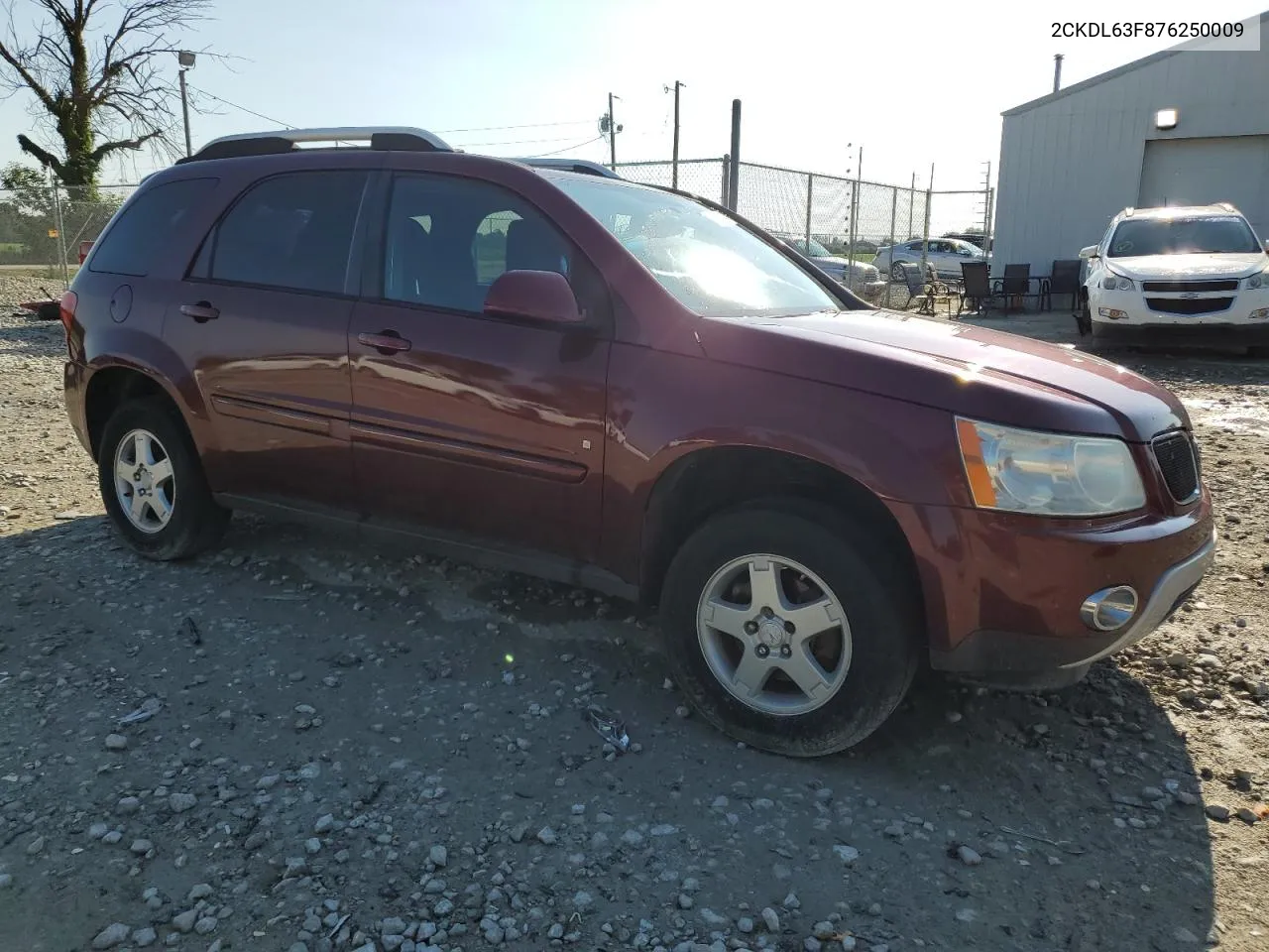 2007 Pontiac Torrent VIN: 2CKDL63F876250009 Lot: 58518694