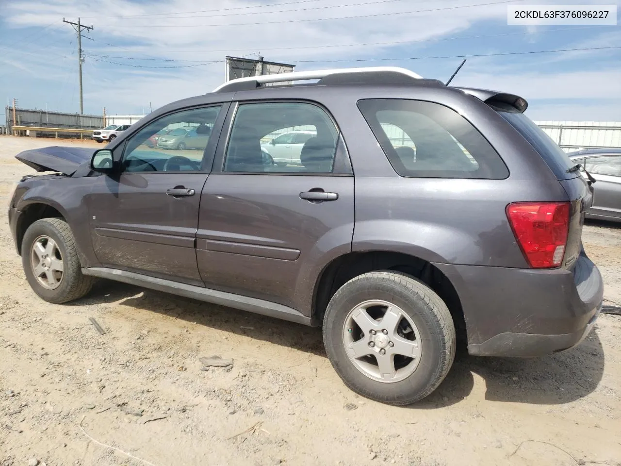 2007 Pontiac Torrent VIN: 2CKDL63F376096227 Lot: 59750164