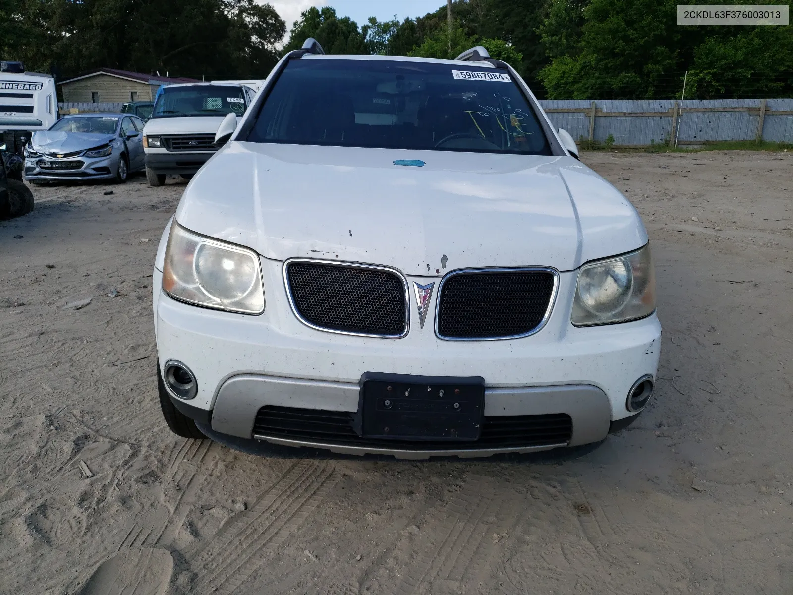 2007 Pontiac Torrent VIN: 2CKDL63F376003013 Lot: 59867084