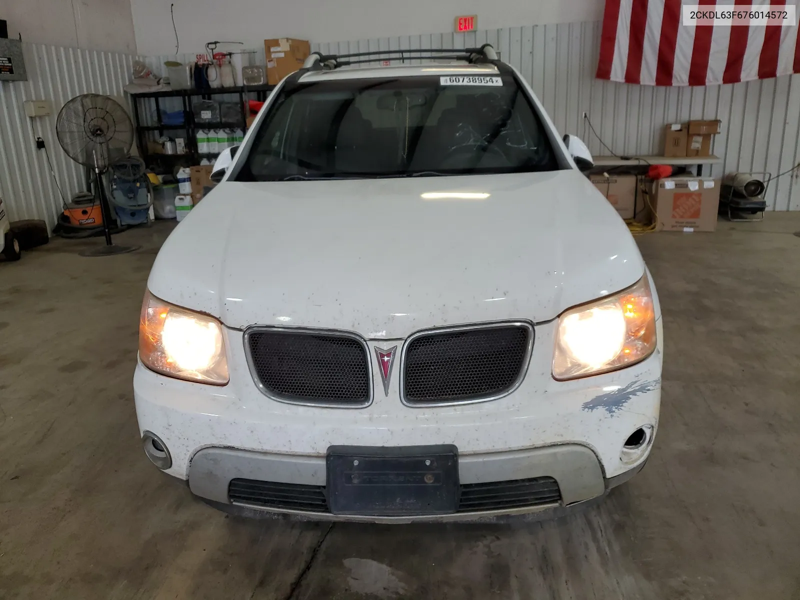 2007 Pontiac Torrent VIN: 2CKDL63F676014572 Lot: 60738954