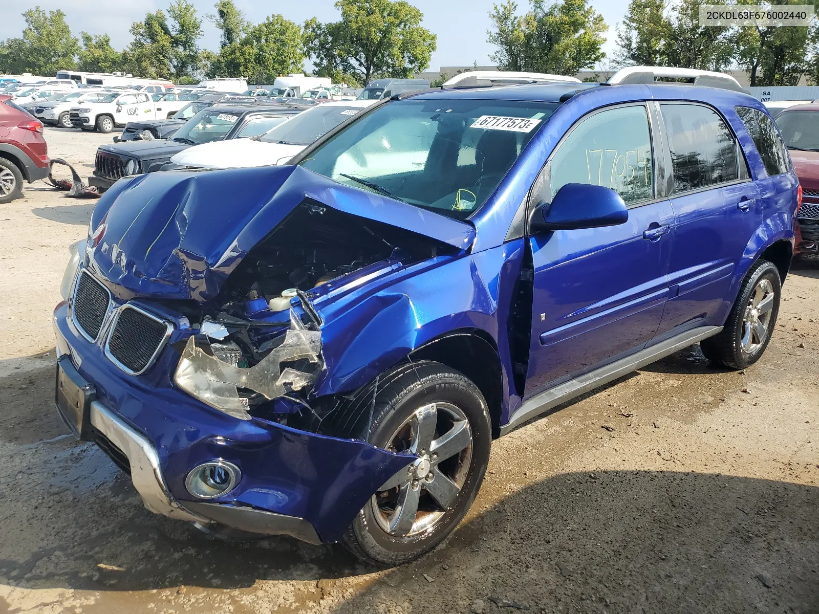 2007 Pontiac Torrent VIN: 2CKDL63F676002440 Lot: 67177573