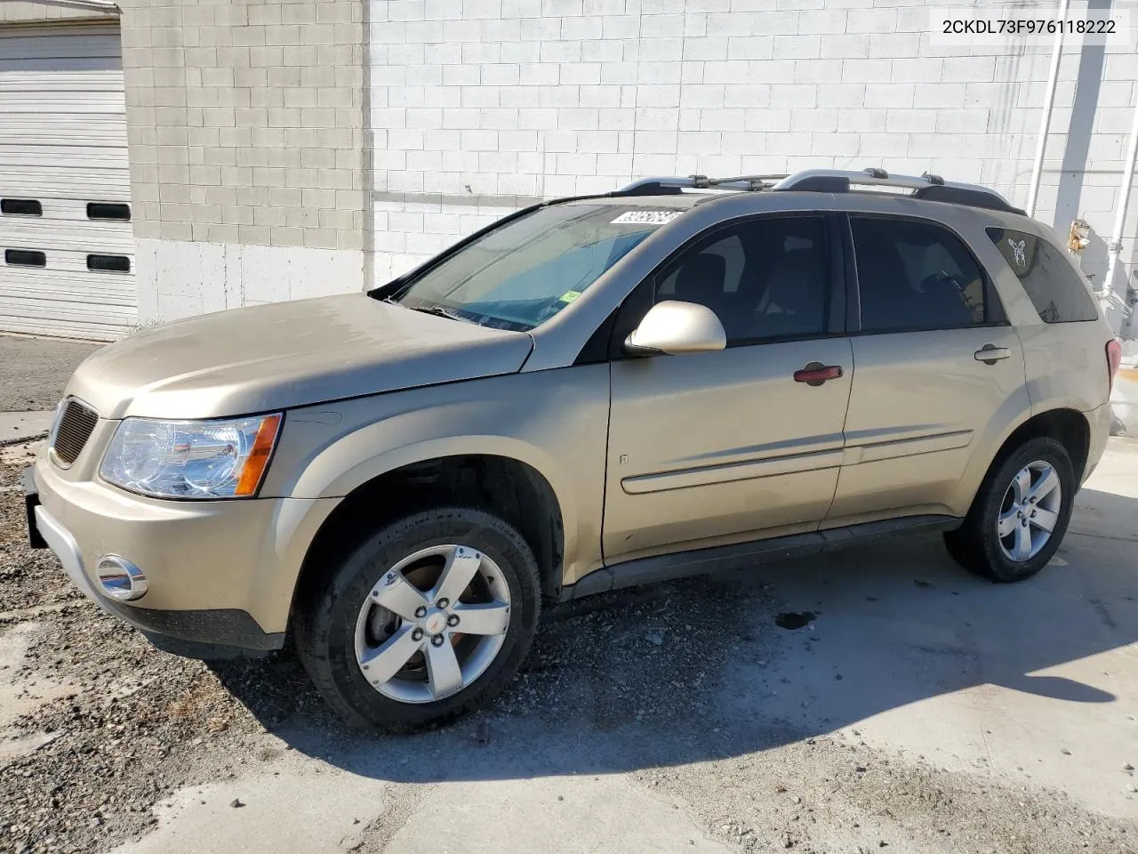 2007 Pontiac Torrent VIN: 2CKDL73F976118222 Lot: 69052664