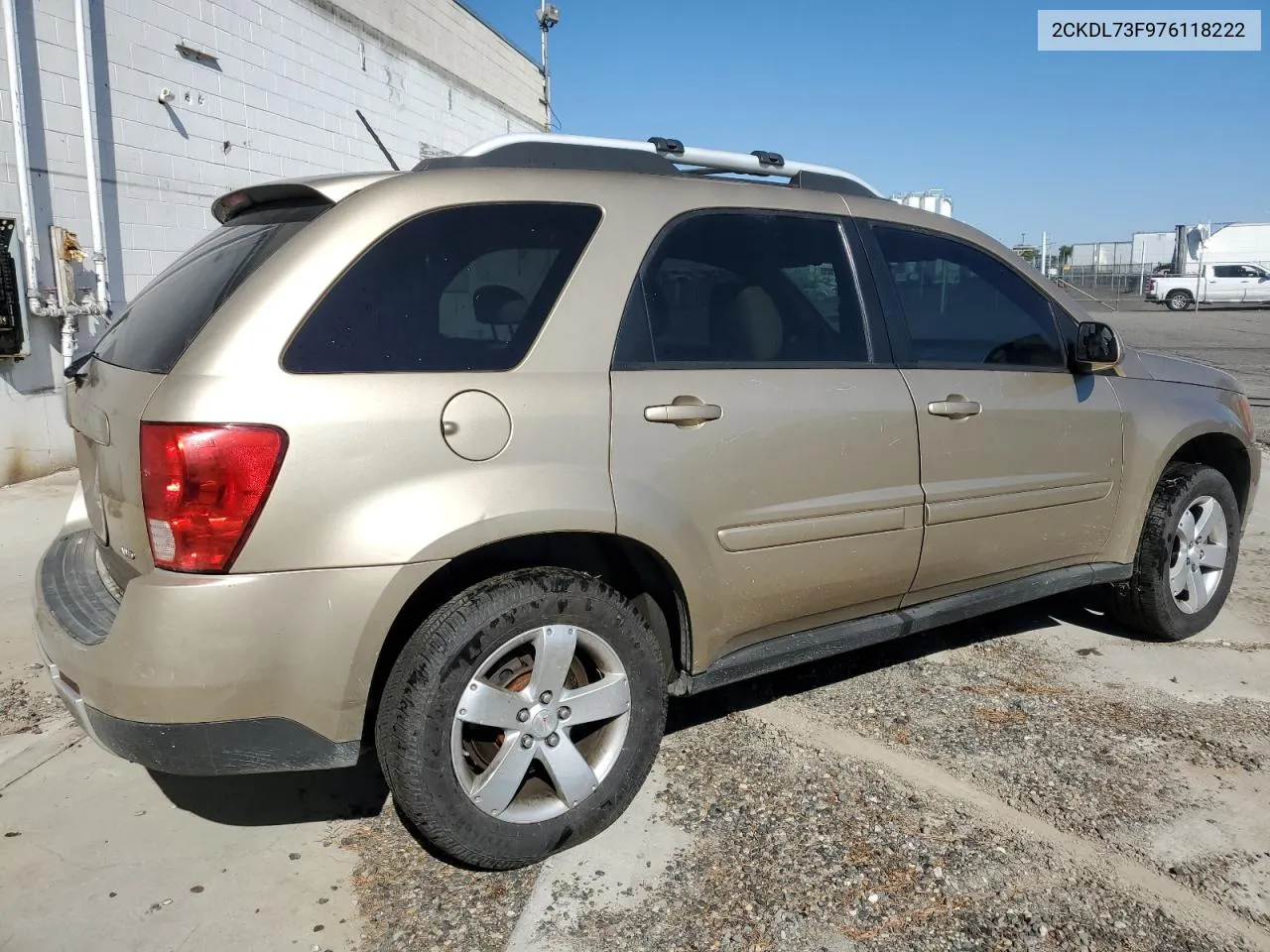 2007 Pontiac Torrent VIN: 2CKDL73F976118222 Lot: 69052664