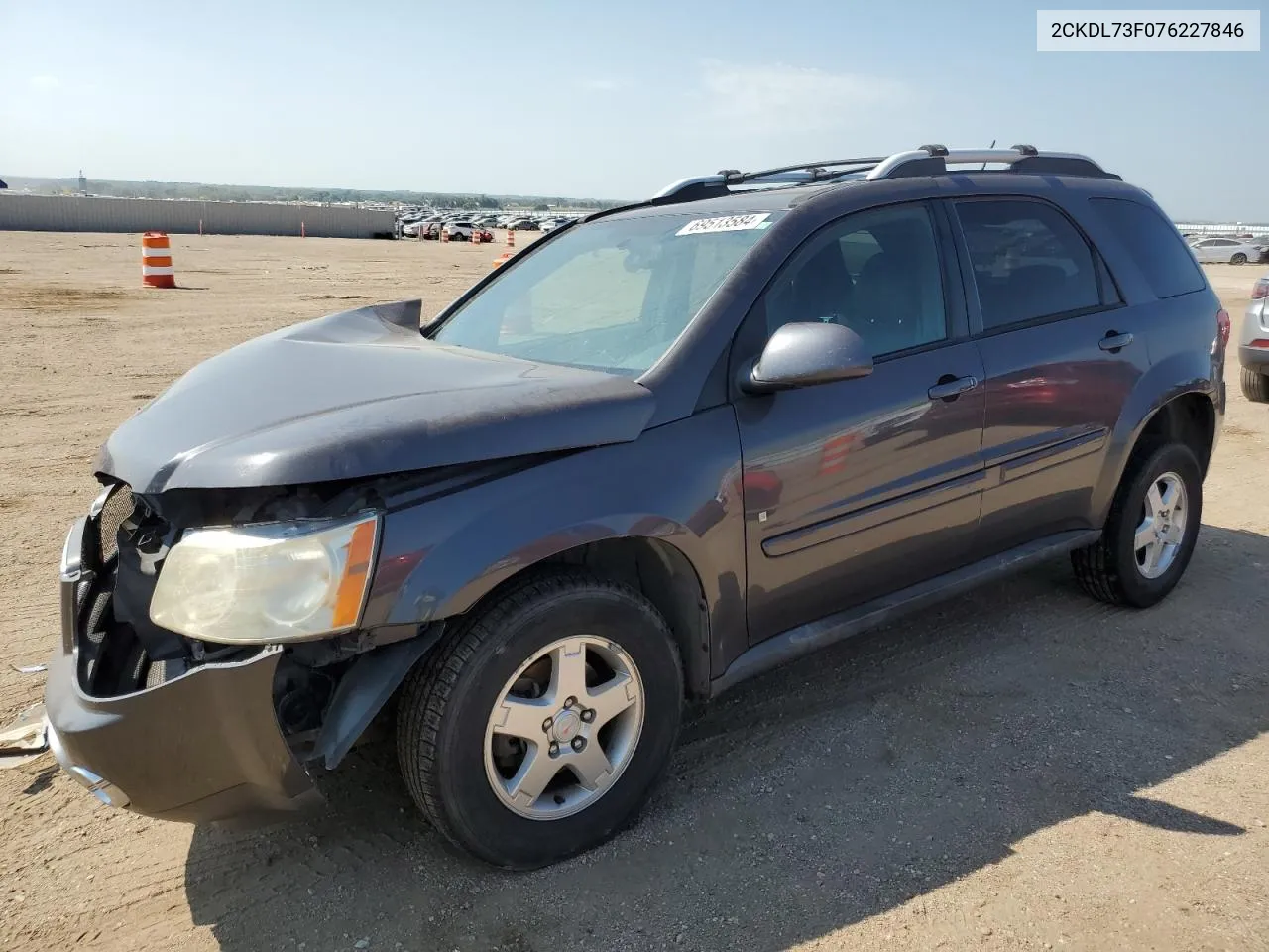 2007 Pontiac Torrent VIN: 2CKDL73F076227846 Lot: 69513584