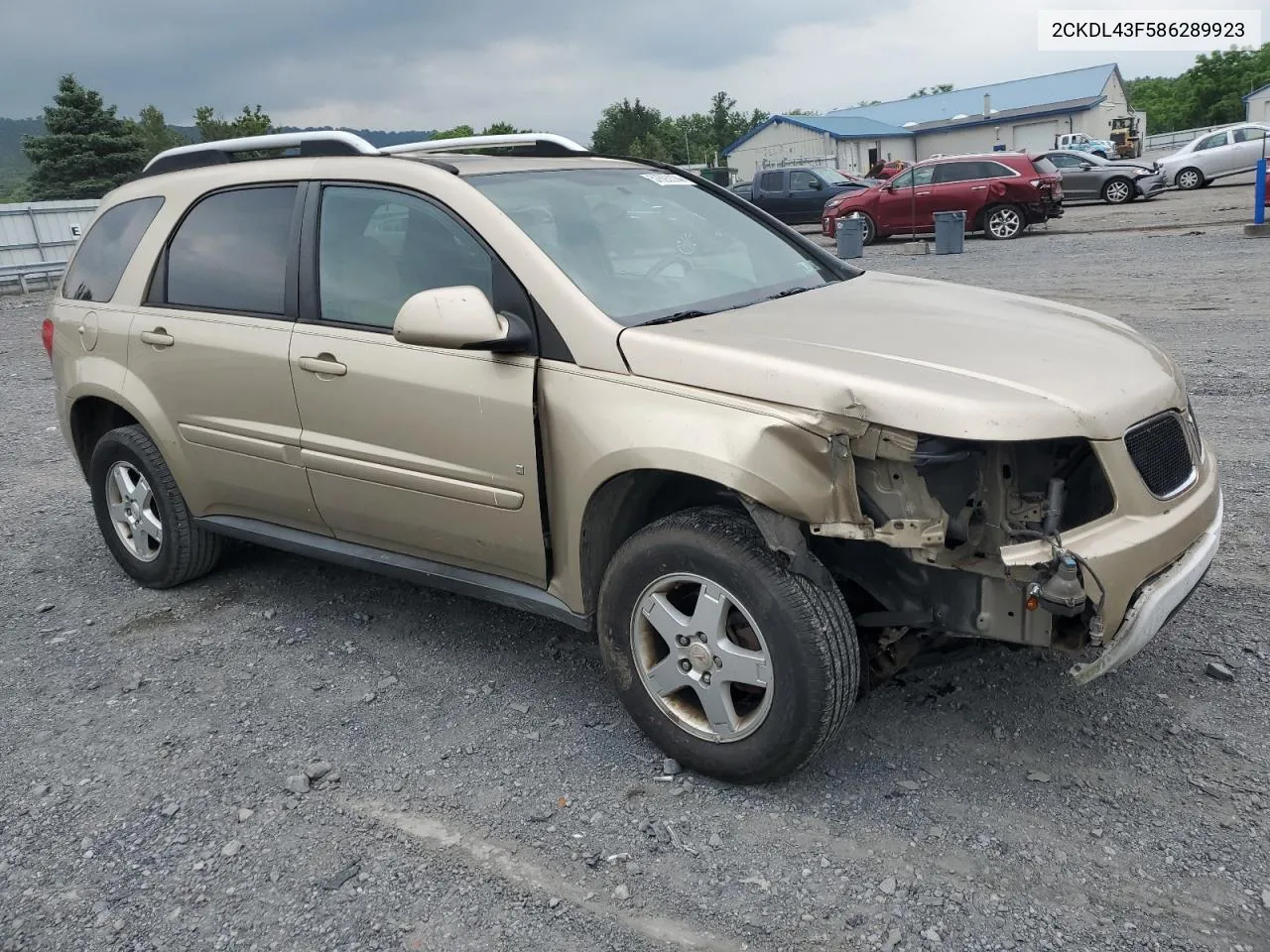 2008 Pontiac Torrent VIN: 2CKDL43F586289923 Lot: 57693374