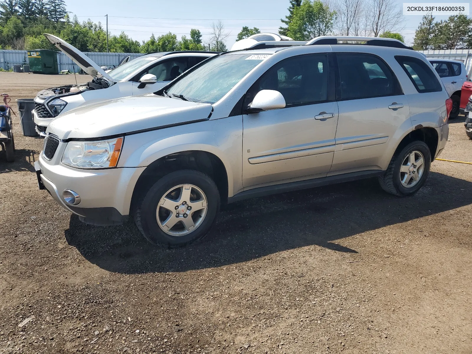 2008 Pontiac Torrent VIN: 2CKDL33F186000353 Lot: 58760234