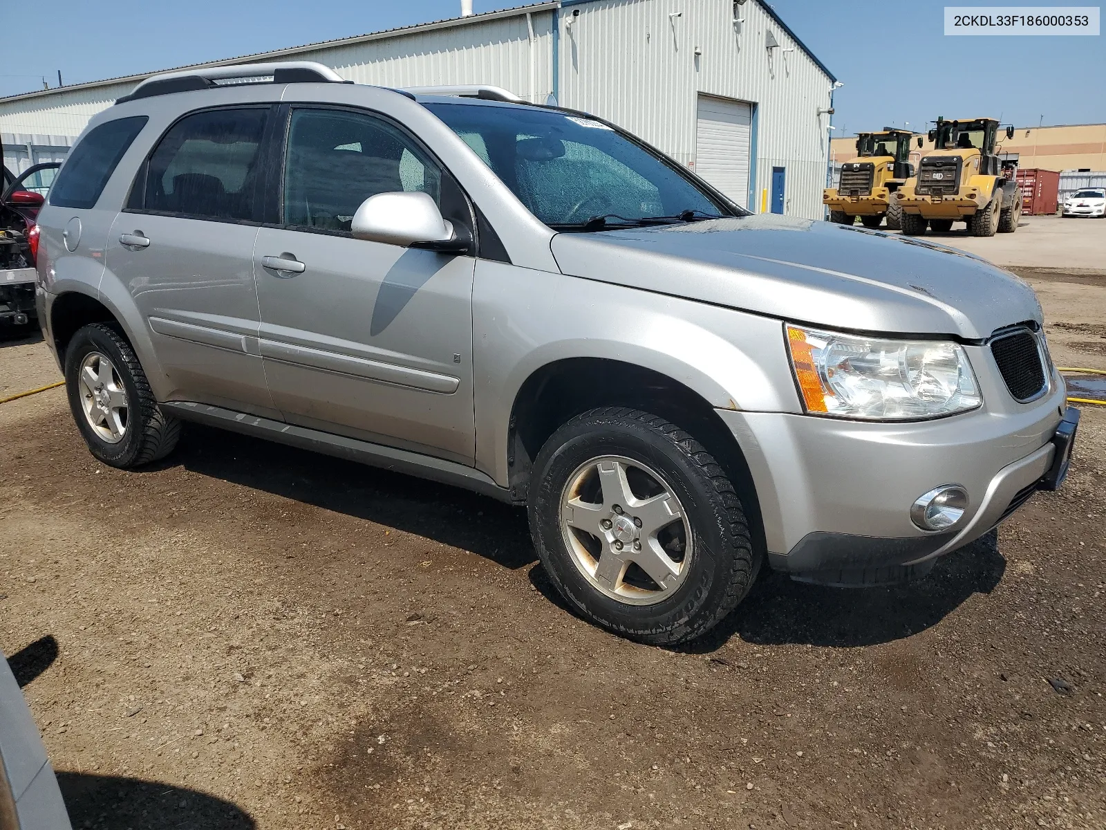 2008 Pontiac Torrent VIN: 2CKDL33F186000353 Lot: 58760234