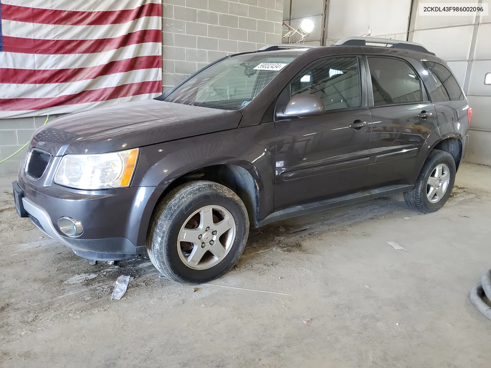 2008 Pontiac Torrent VIN: 2CKDL43F986002096 Lot: 59032434