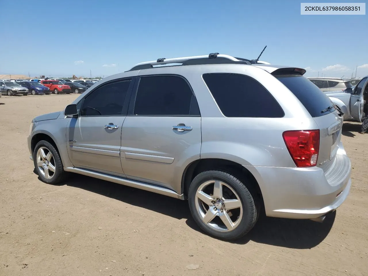 2008 Pontiac Torrent Gxp VIN: 2CKDL637986058351 Lot: 61485234