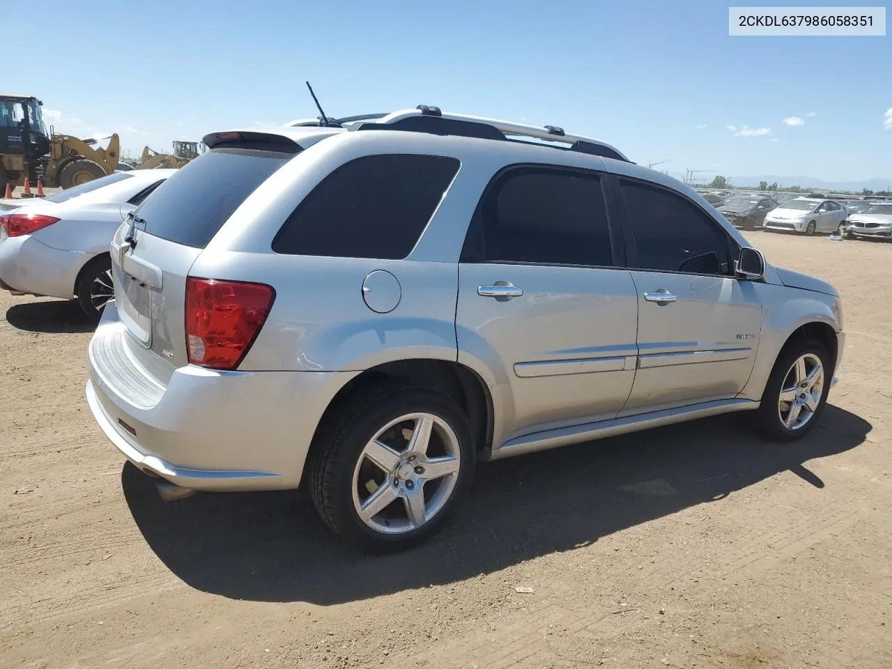 2008 Pontiac Torrent Gxp VIN: 2CKDL637986058351 Lot: 61485234