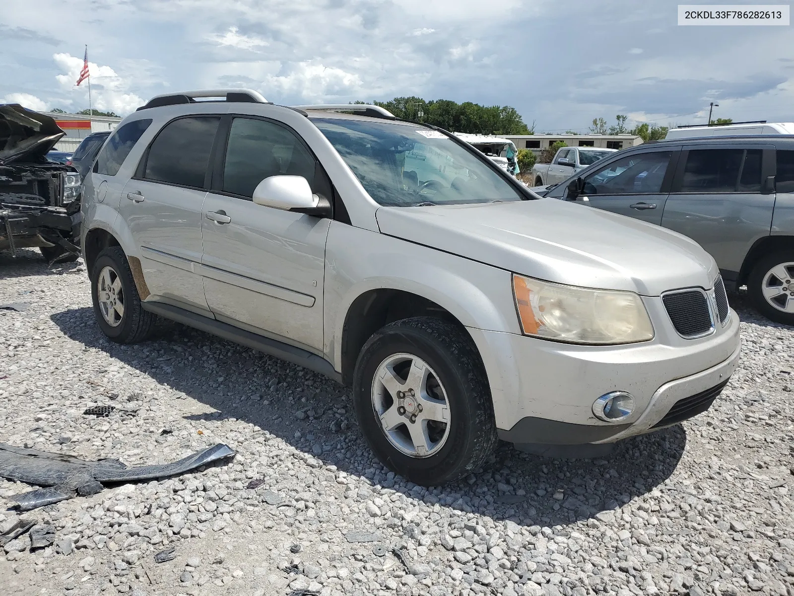 2008 Pontiac Torrent VIN: 2CKDL33F786282613 Lot: 62497814