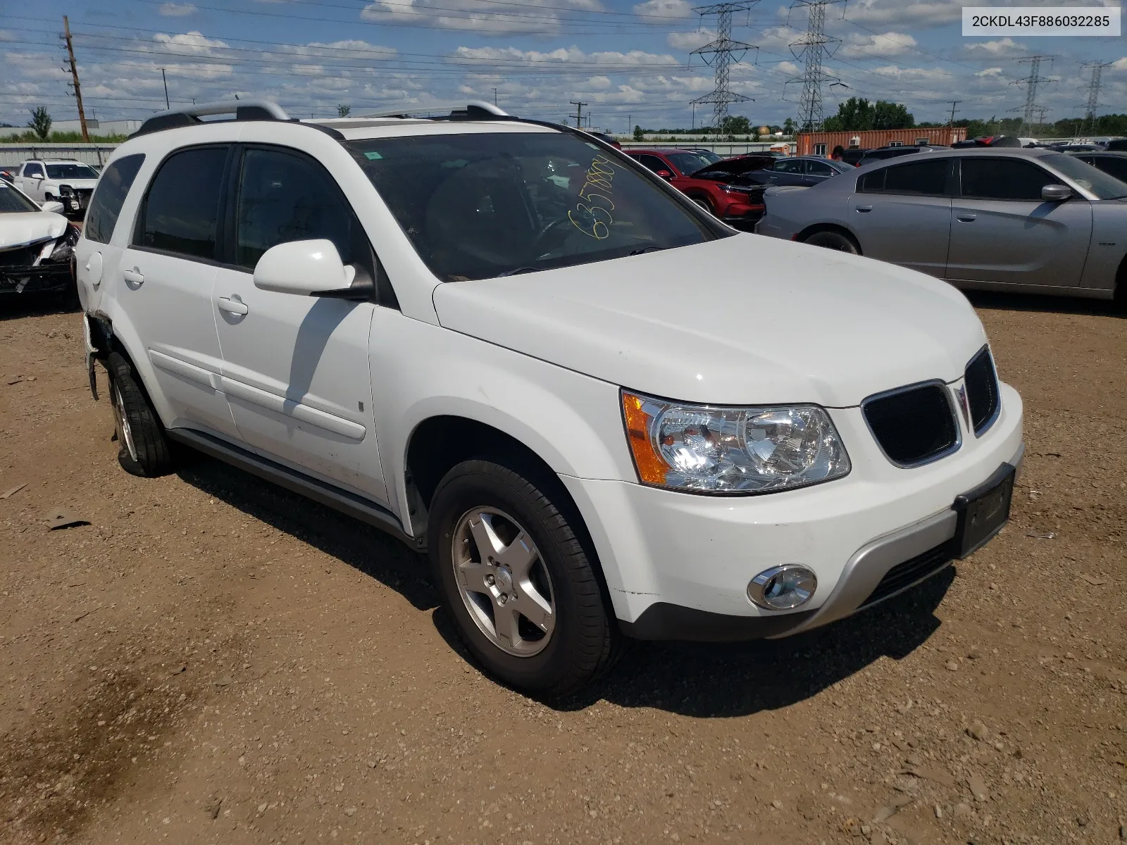 2008 Pontiac Torrent VIN: 2CKDL43F886032285 Lot: 63578804