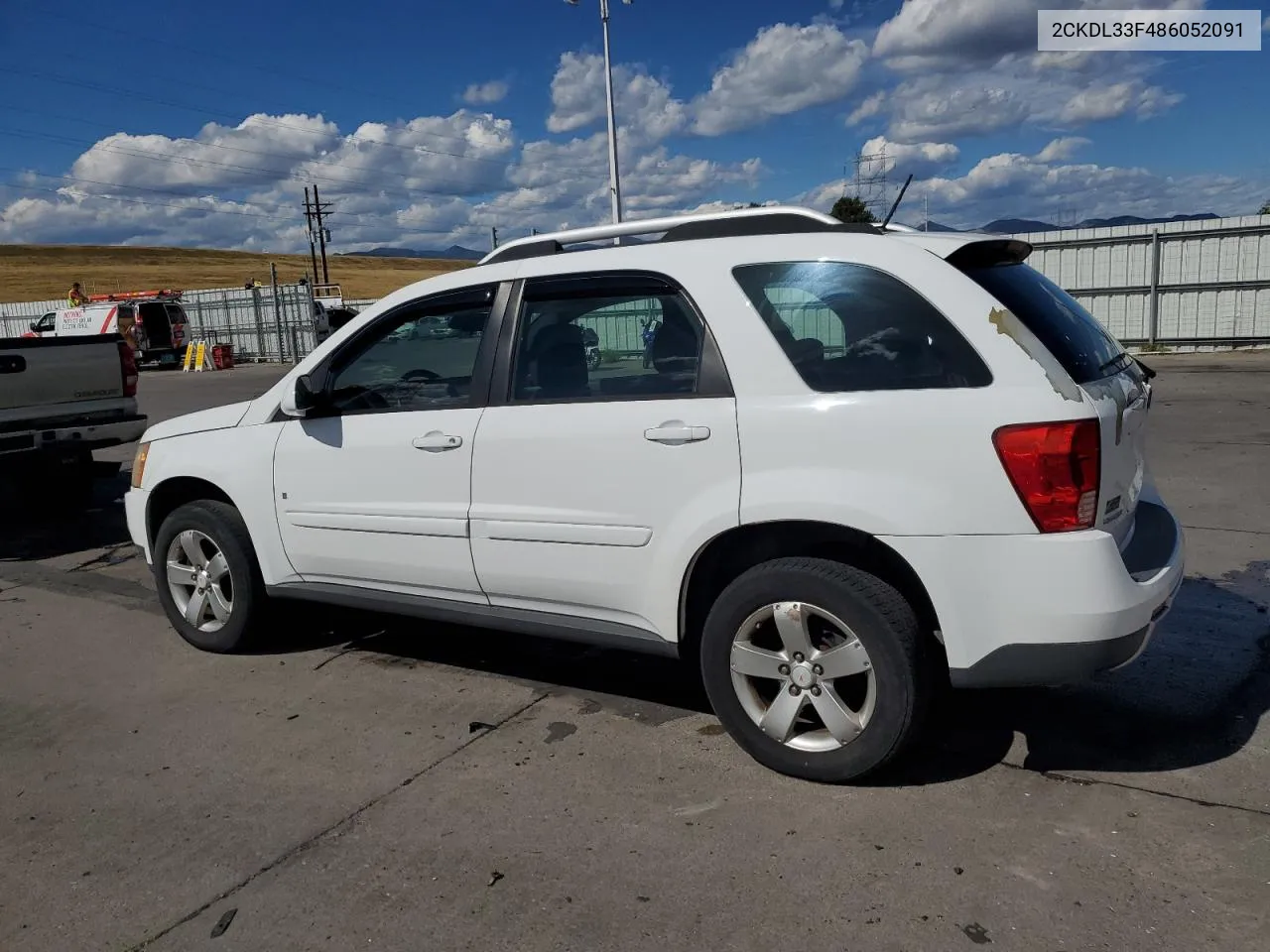 2008 Pontiac Torrent VIN: 2CKDL33F486052091 Lot: 71245444