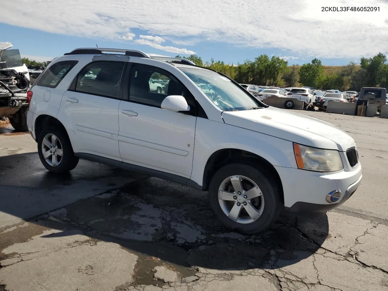 2008 Pontiac Torrent VIN: 2CKDL33F486052091 Lot: 71245444