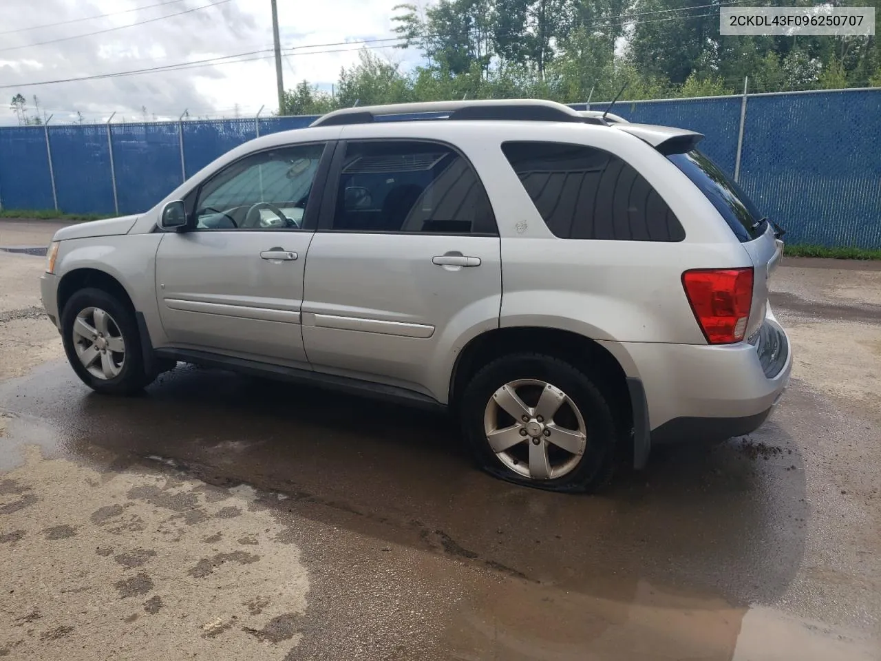 2009 Pontiac Torrent VIN: 2CKDL43F096250707 Lot: 61186114