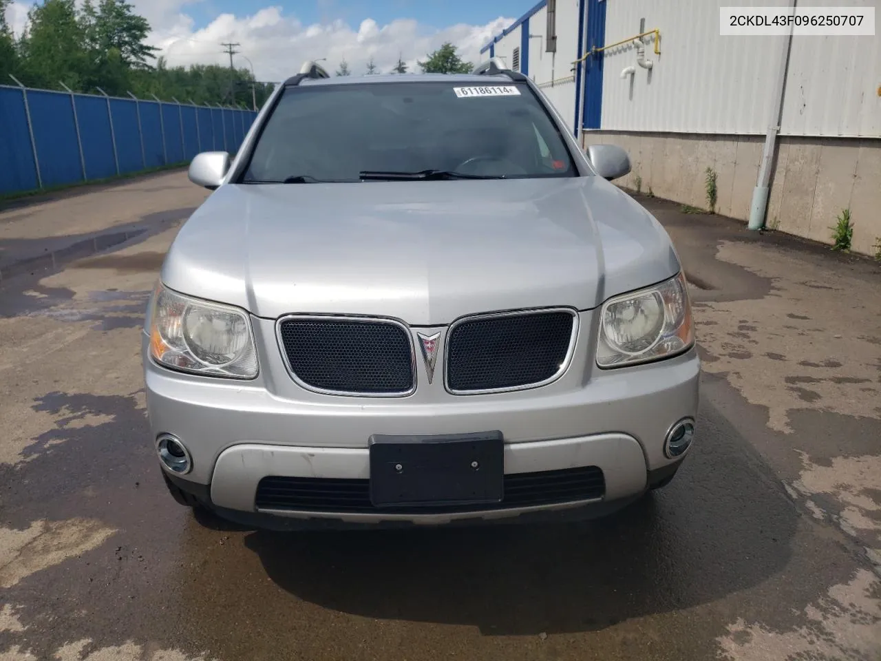 2009 Pontiac Torrent VIN: 2CKDL43F096250707 Lot: 61186114