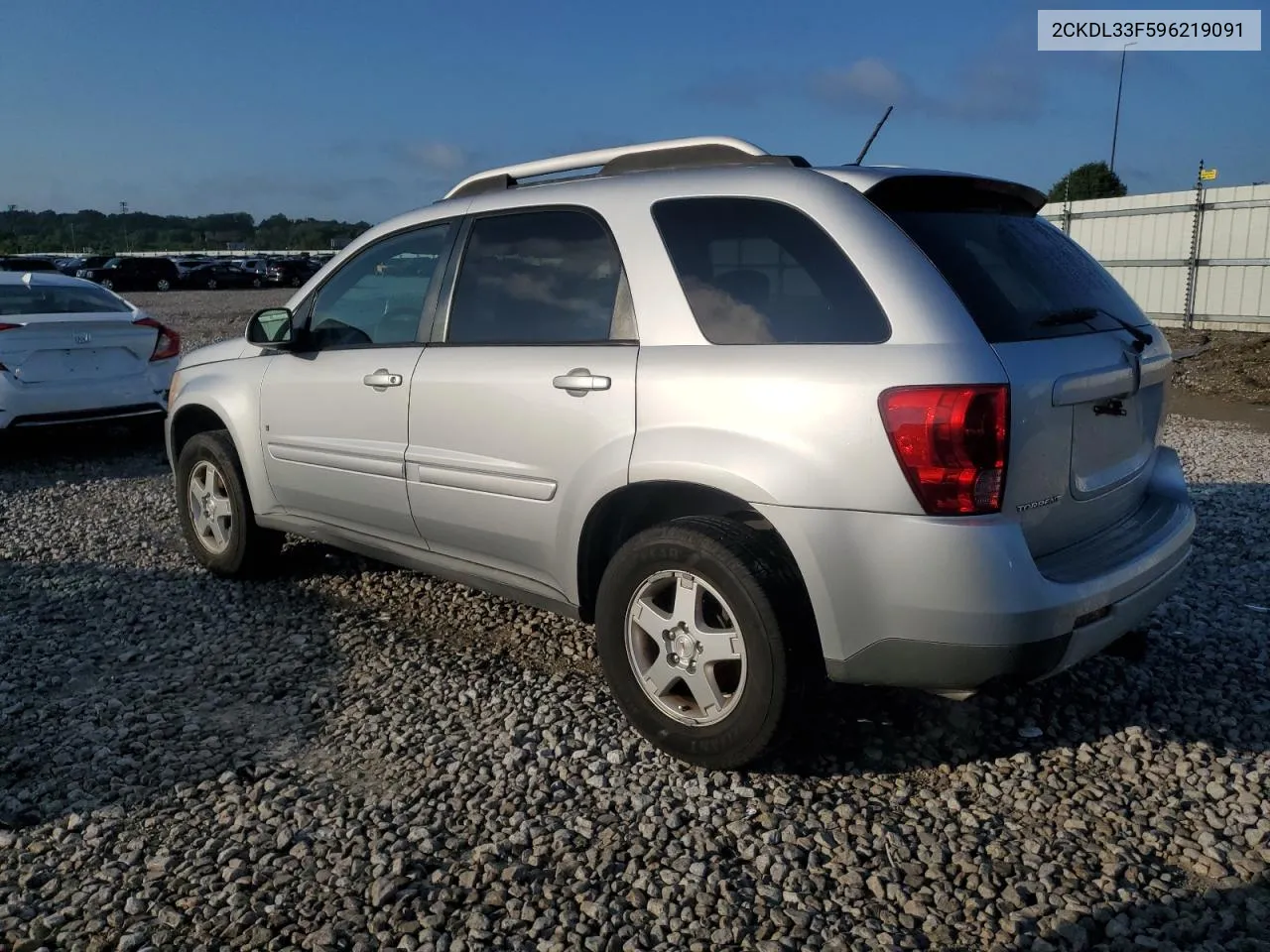 2009 Pontiac Torrent VIN: 2CKDL33F596219091 Lot: 61446484