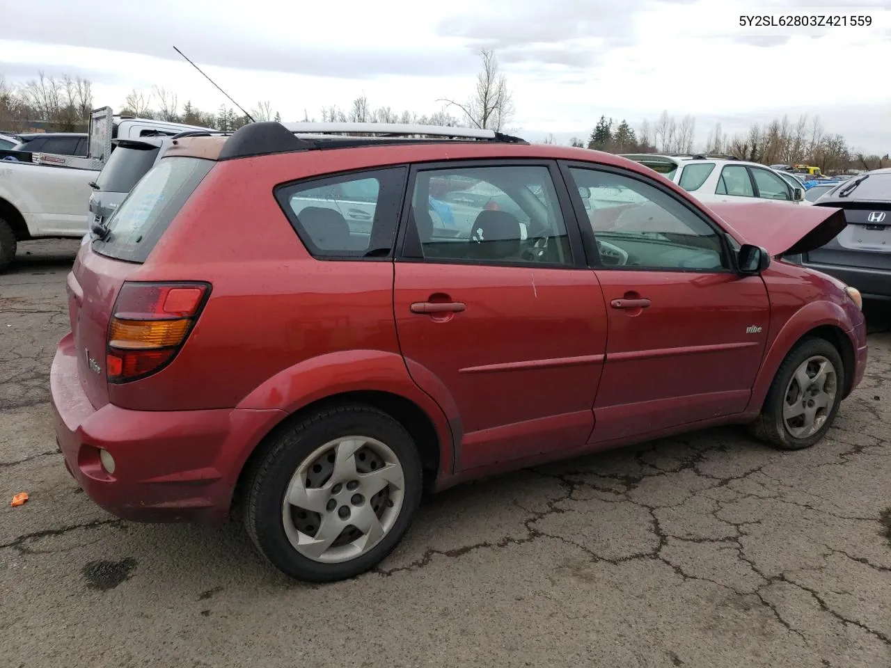 2003 Pontiac Vibe VIN: 5Y2SL62803Z421559 Lot: 40435264