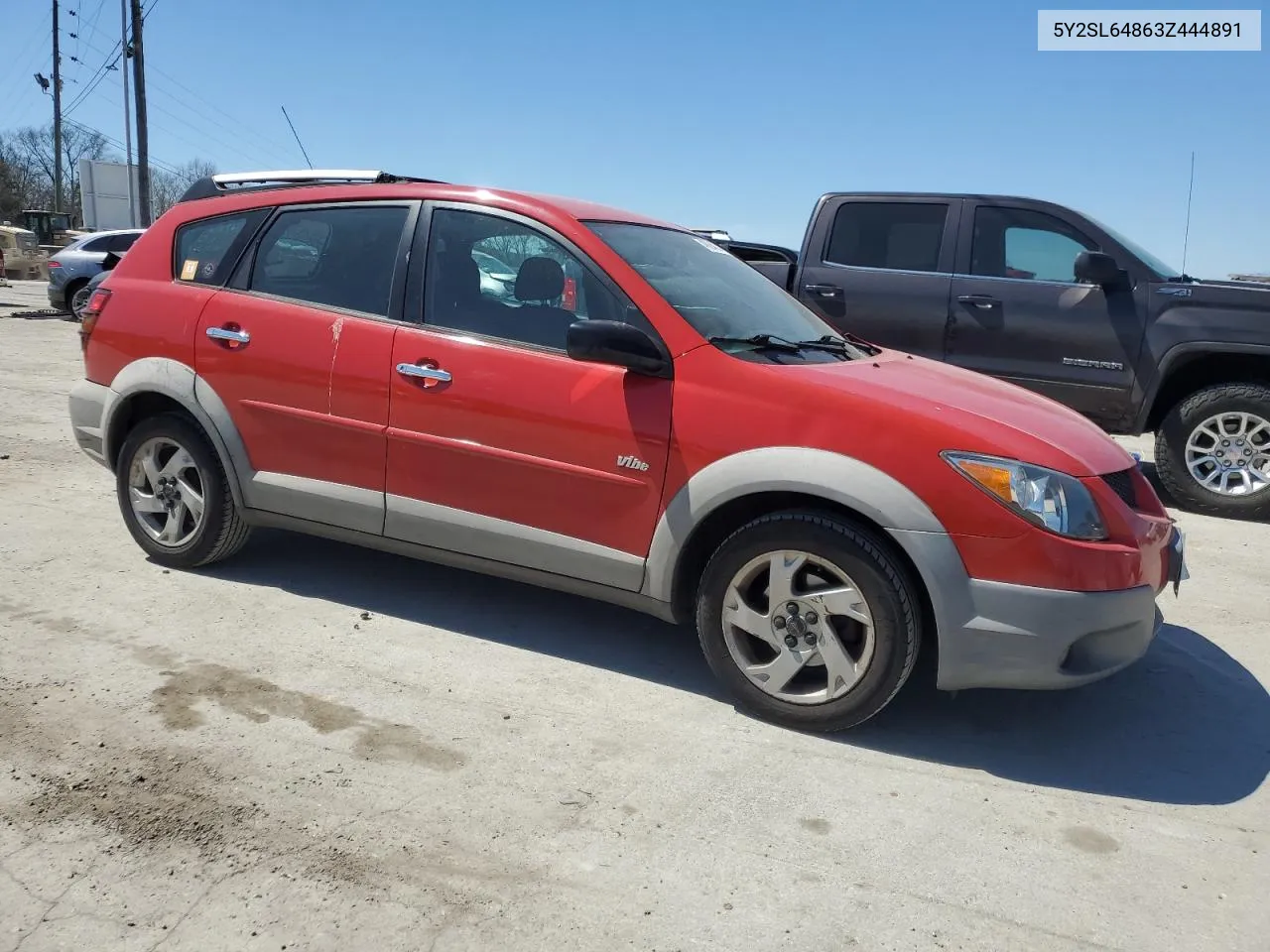 2003 Pontiac Vibe VIN: 5Y2SL64863Z444891 Lot: 49084834