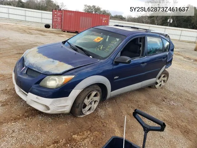 2003 Pontiac Vibe VIN: 5Y2SL62873Z461637 Lot: 49150014