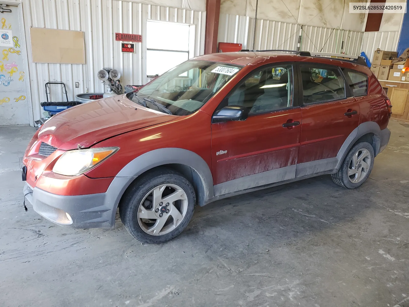 2003 Pontiac Vibe VIN: 5Y2SL62853Z420519 Lot: 53007604