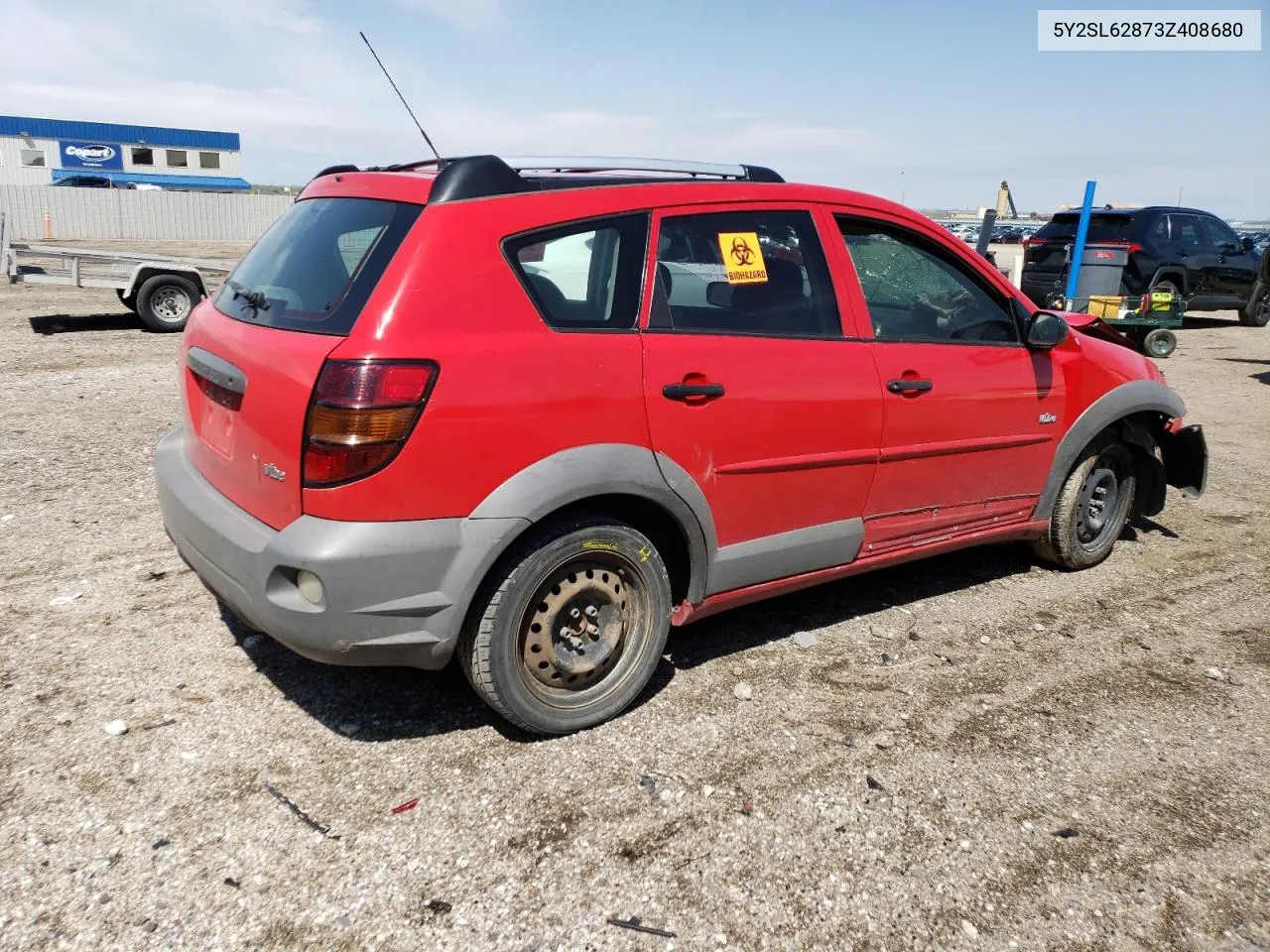 2003 Pontiac Vibe VIN: 5Y2SL62873Z408680 Lot: 53146194