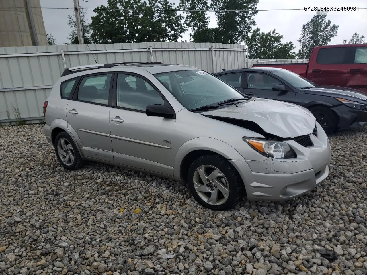 2003 Pontiac Vibe VIN: 5Y2SL648X3Z460981 Lot: 57304264