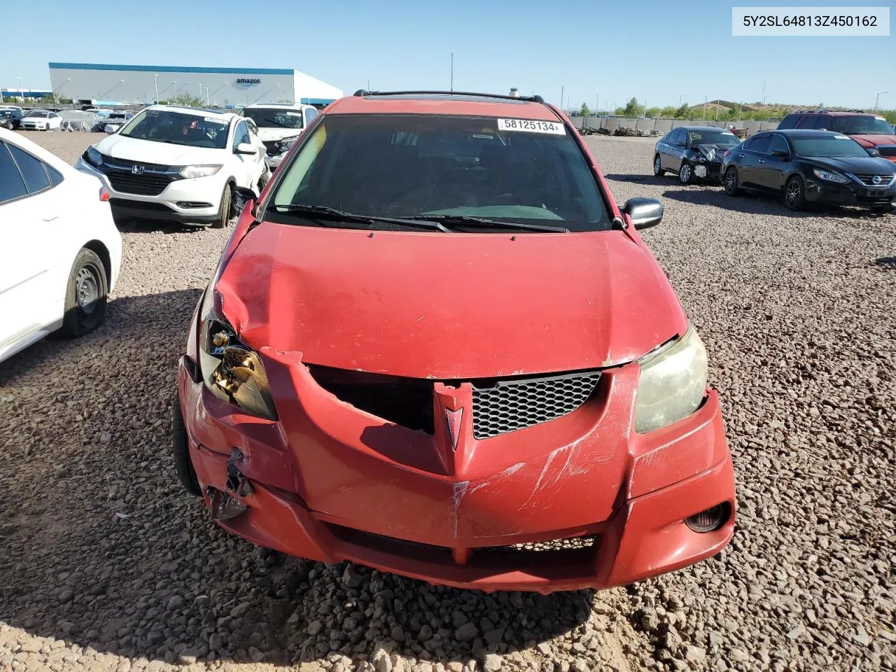 2003 Pontiac Vibe VIN: 5Y2SL64813Z450162 Lot: 58125134