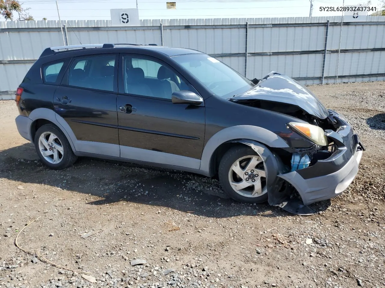 2003 Pontiac Vibe VIN: 5Y2SL62893Z437341 Lot: 62477634