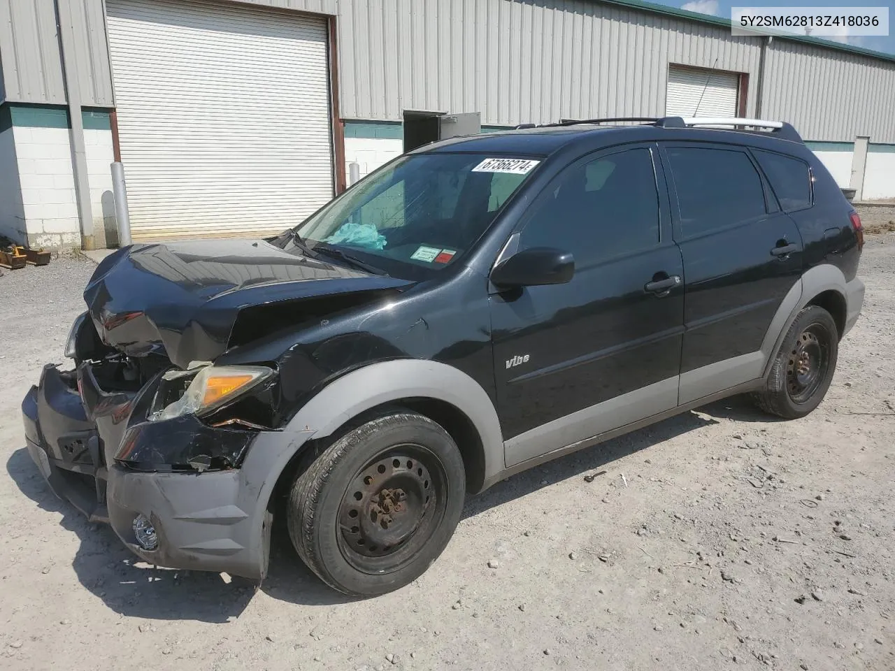 2003 Pontiac Vibe VIN: 5Y2SM62813Z418036 Lot: 67366274