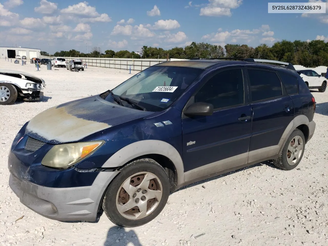 2003 Pontiac Vibe VIN: 5Y2SL62873Z436379 Lot: 71825604