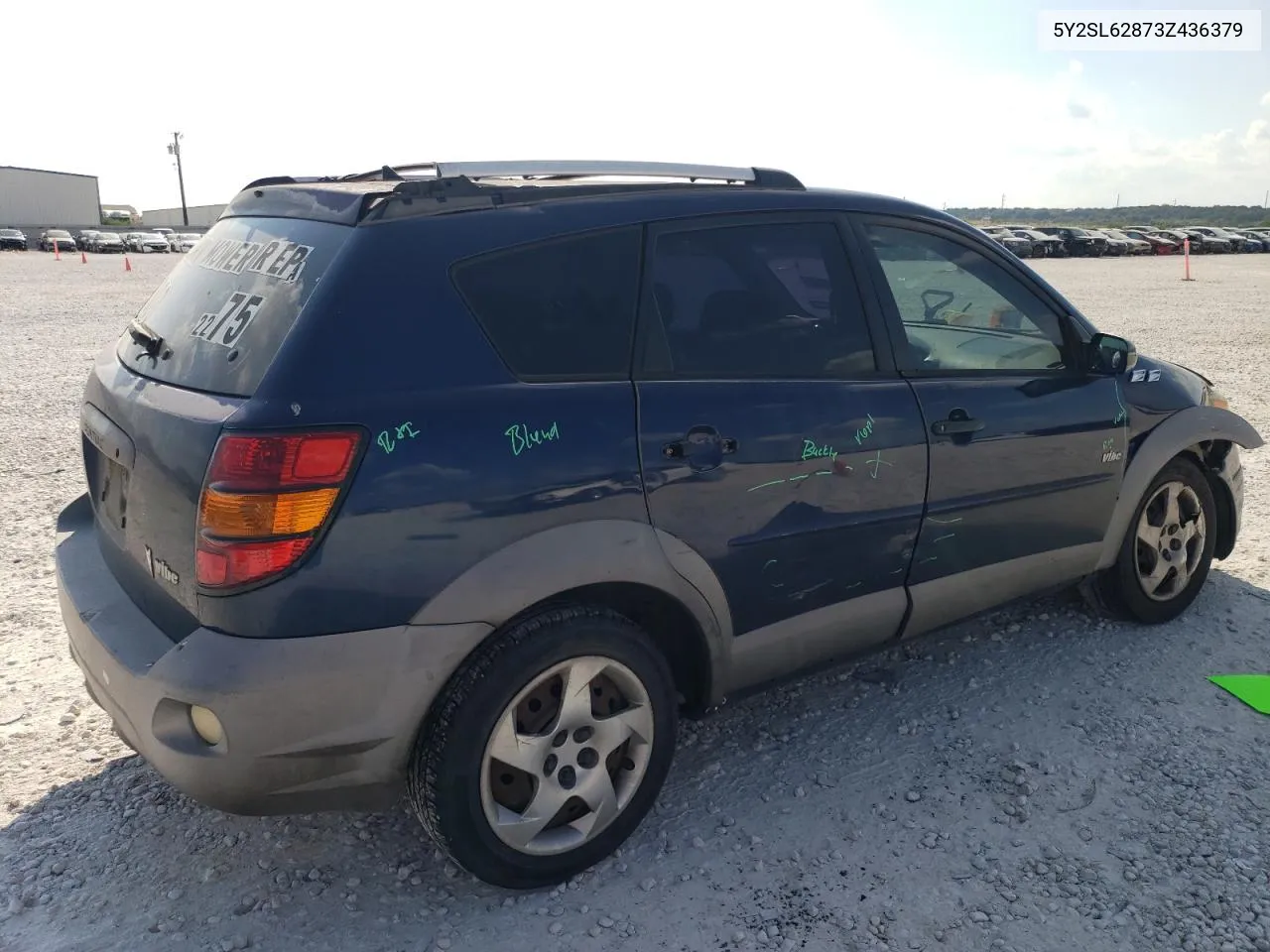 2003 Pontiac Vibe VIN: 5Y2SL62873Z436379 Lot: 71825604