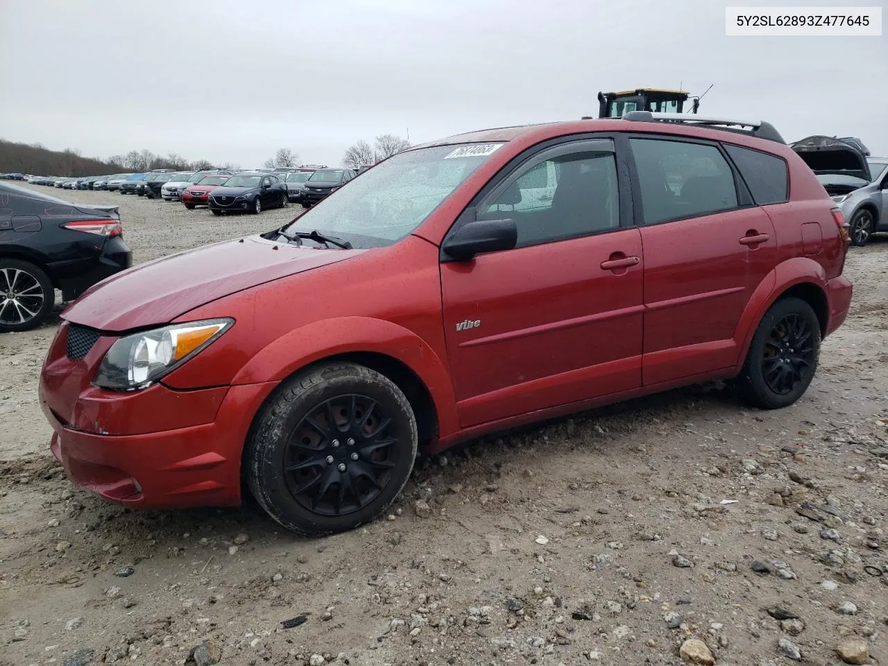 2003 Pontiac Vibe VIN: 5Y2SL62893Z477645 Lot: 76874863