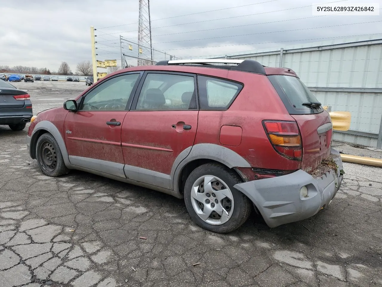 2003 Pontiac Vibe VIN: 5Y2SL62893Z426842 Lot: 77177773