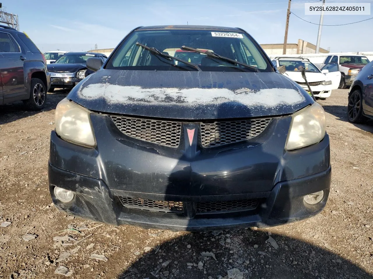 2004 Pontiac Vibe VIN: 5Y2SL62824Z405011 Lot: 53220364