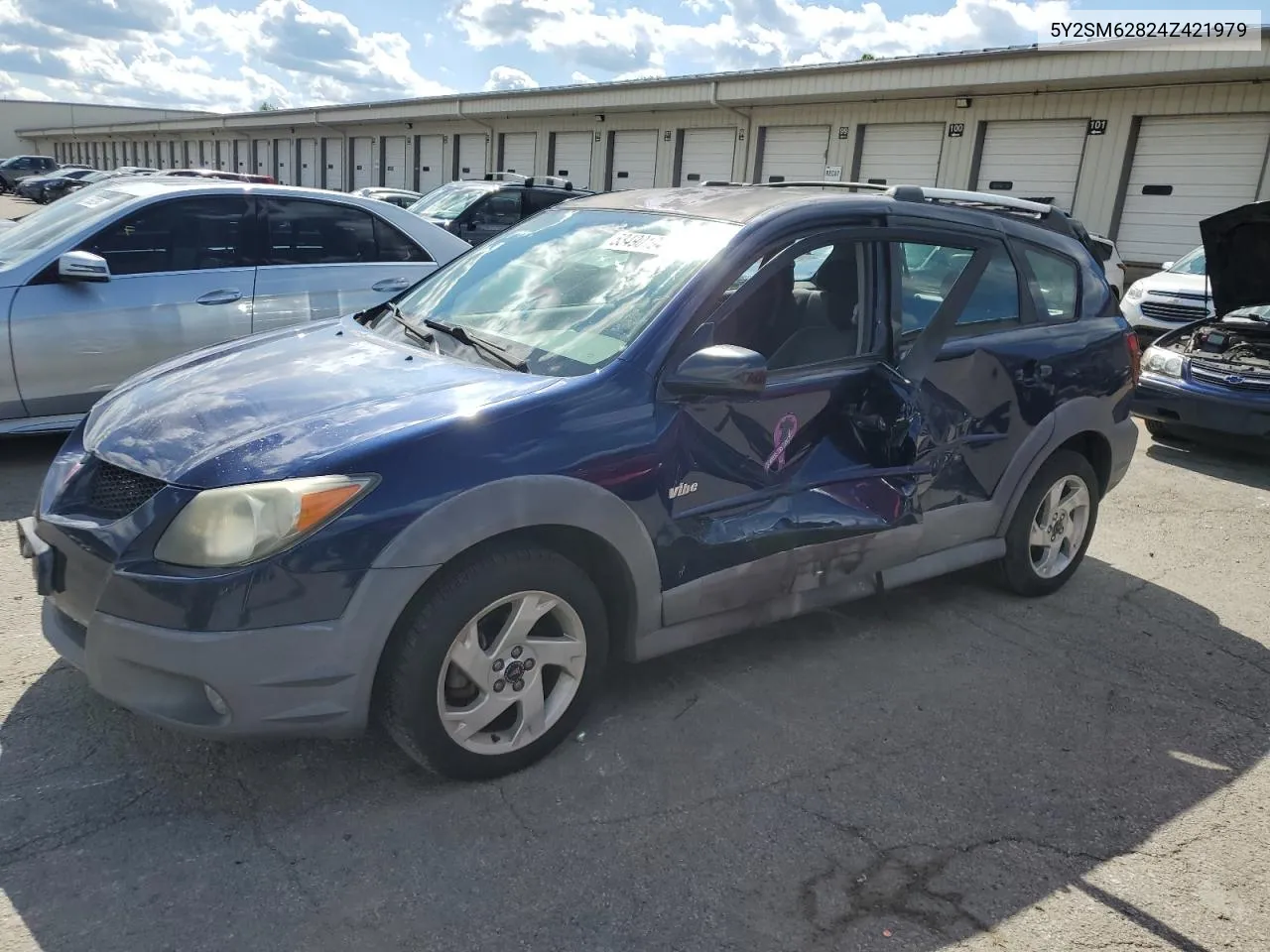 2004 Pontiac Vibe VIN: 5Y2SM62824Z421979 Lot: 53490194