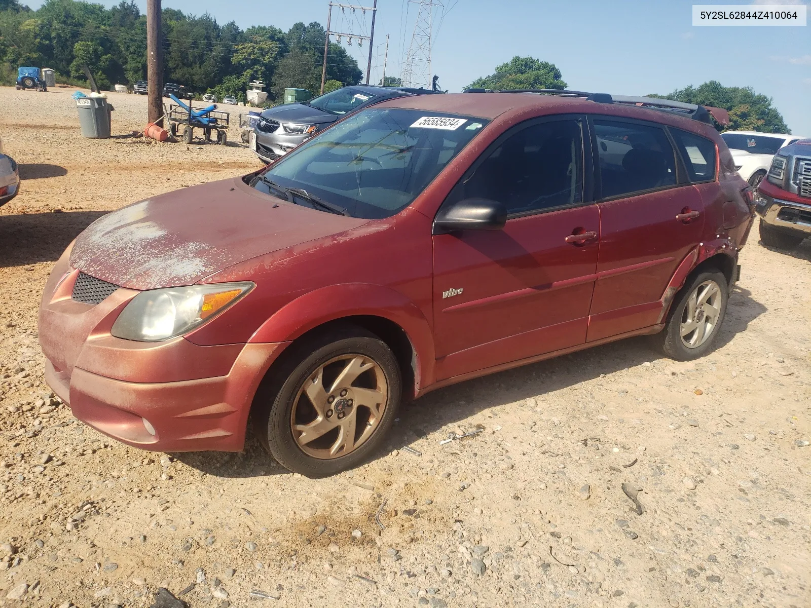 2004 Pontiac Vibe VIN: 5Y2SL62844Z410064 Lot: 56585934