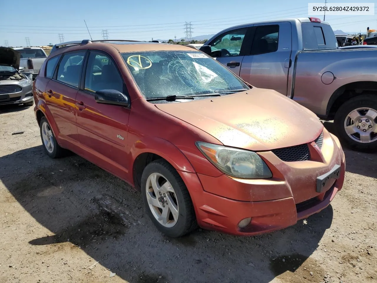 2004 Pontiac Vibe VIN: 5Y2SL62804Z429372 Lot: 56831154